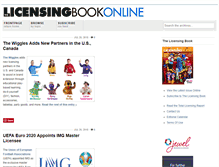 Tablet Screenshot of licensingbook.com